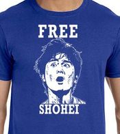 Free Shohei Ohtani Royal Blue Los Angeles Dodgers Color T-shirt